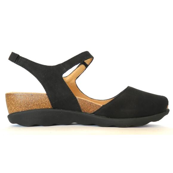 New DANSKO Cherry Milled Black Nubuck Leather Sandals Women Sz EU 39 US 8.5/9 - Picture 4 of 11